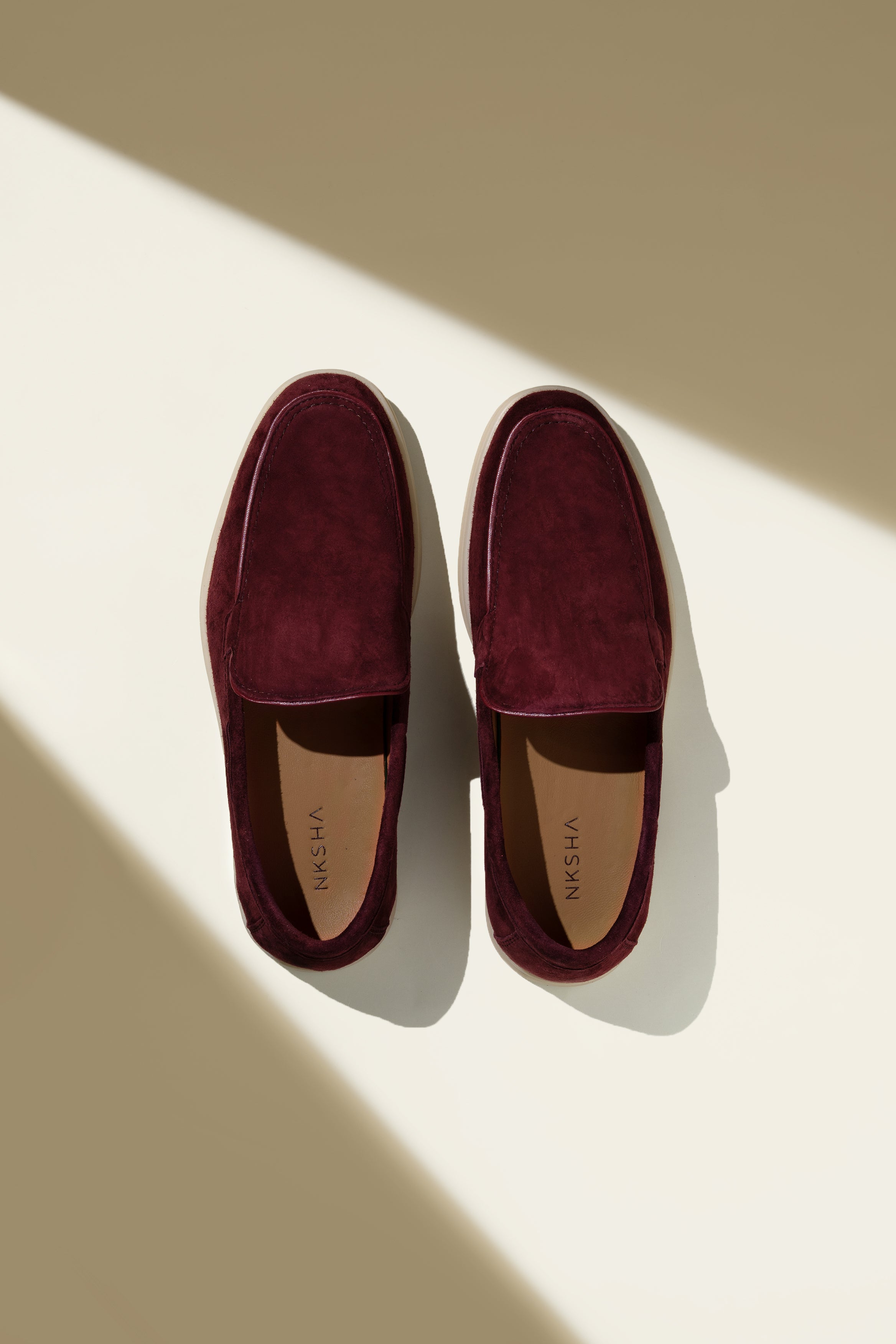 NKSHA Essence Loafers – Maroon