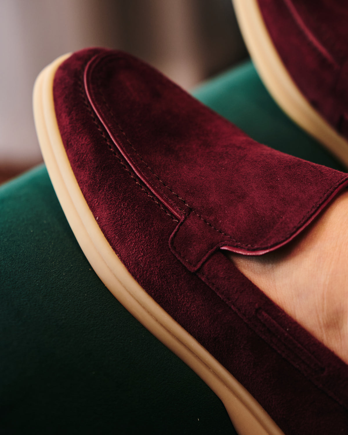 NKSHA Essence Loafers – Maroon