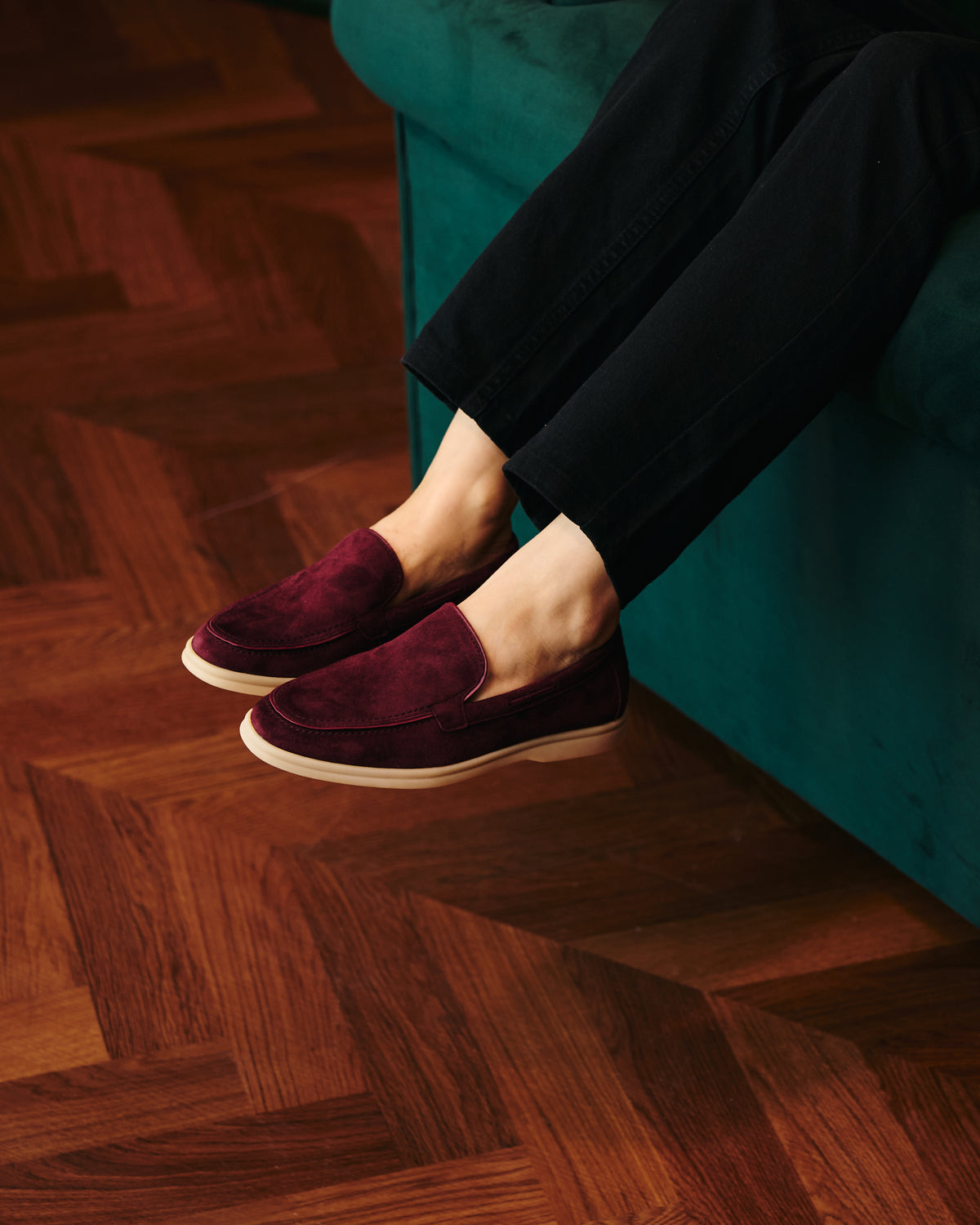 NKSHA Essence Loafers – Maroon