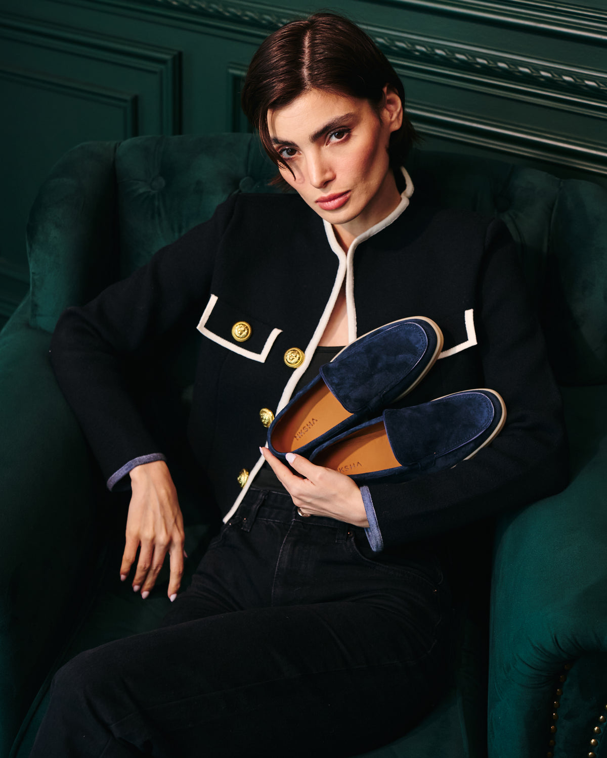 NKSHA Essence Loafers – Navy