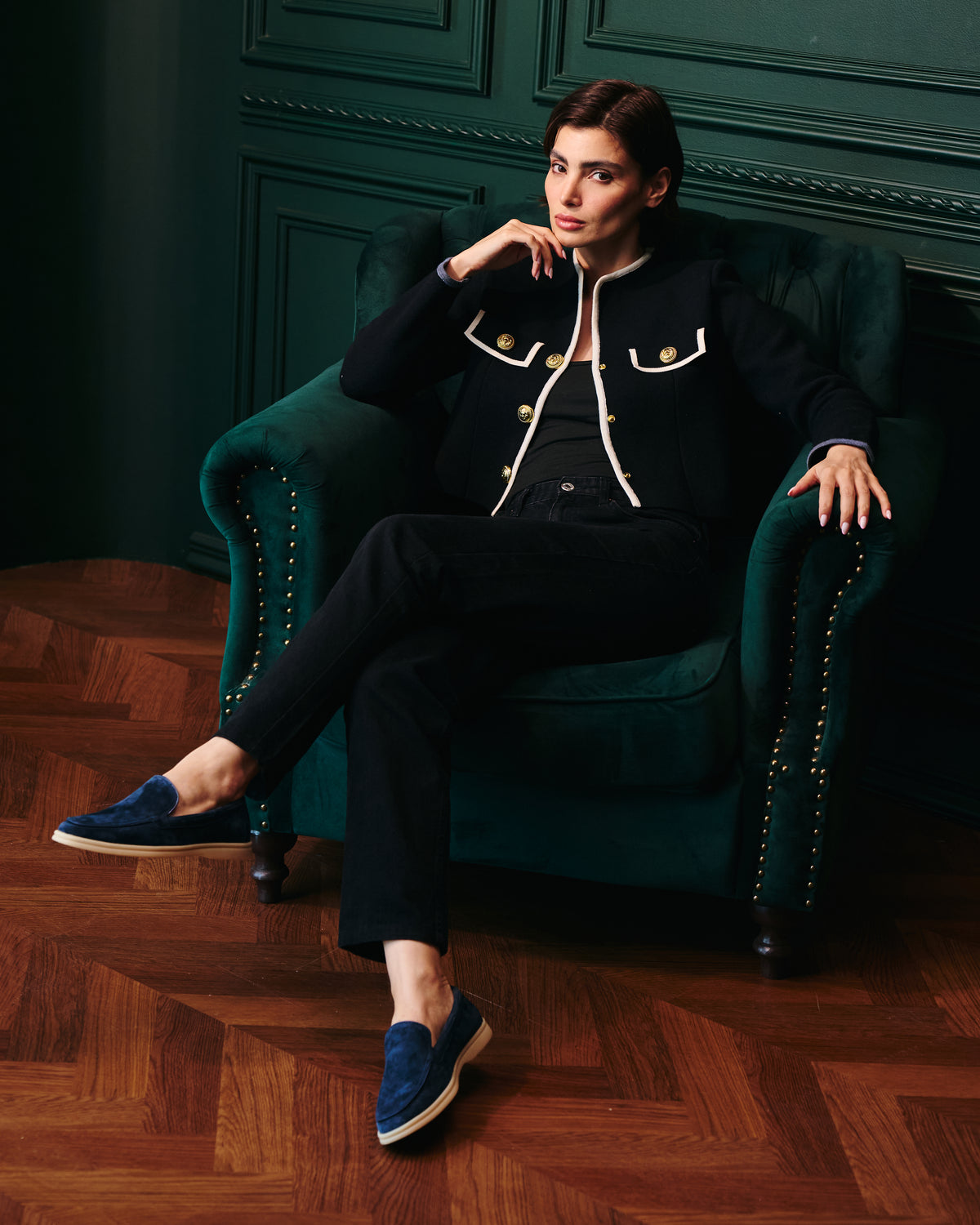 NKSHA Essence Loafers – Navy