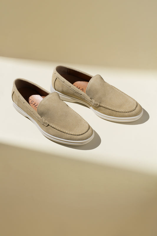 Women Beige Nksha Loafers