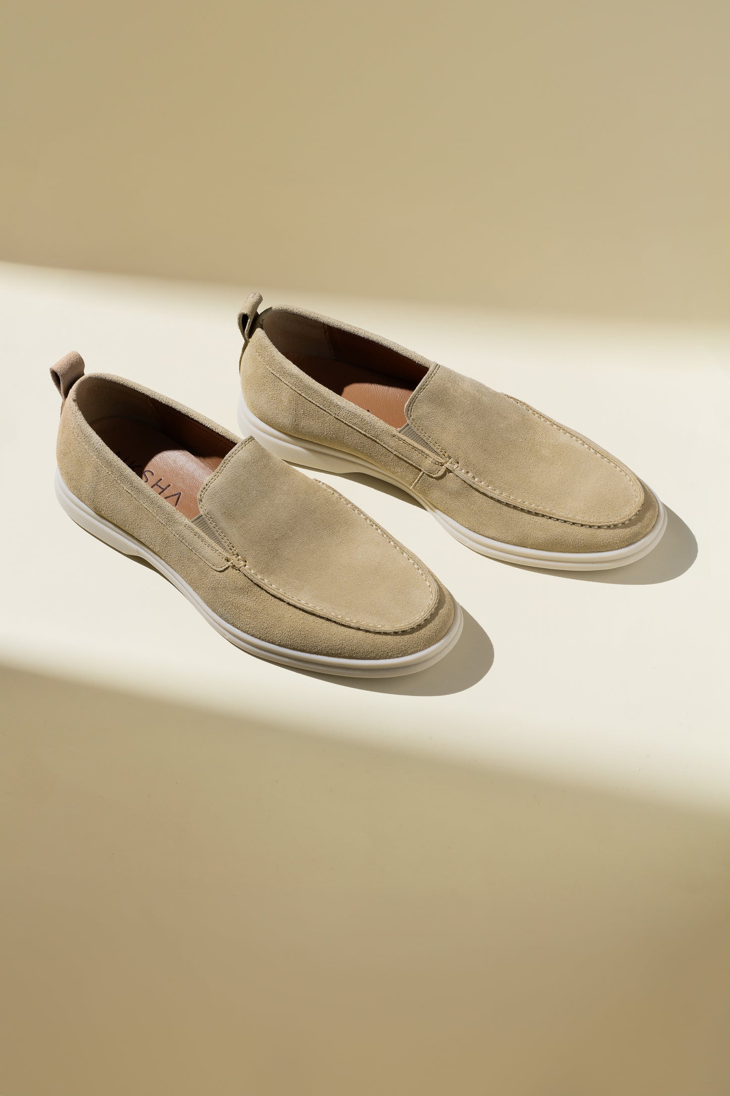 Men Beige Nksha Loafers