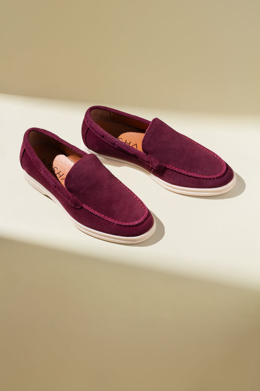Women Maroon Nksha Loafers